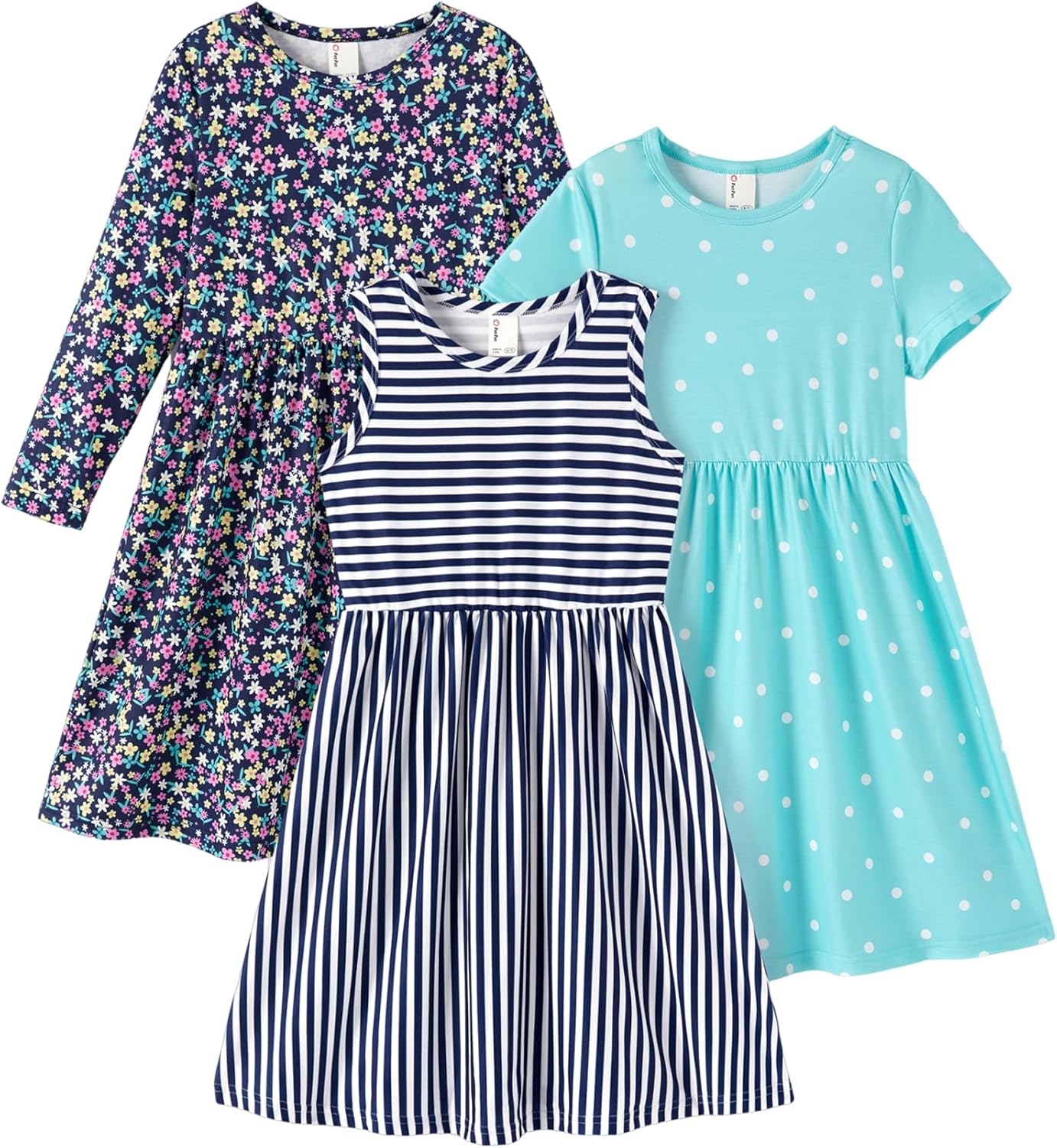 Toddler Girl Floral Skater Dresses 3-Pack for Every Occasion