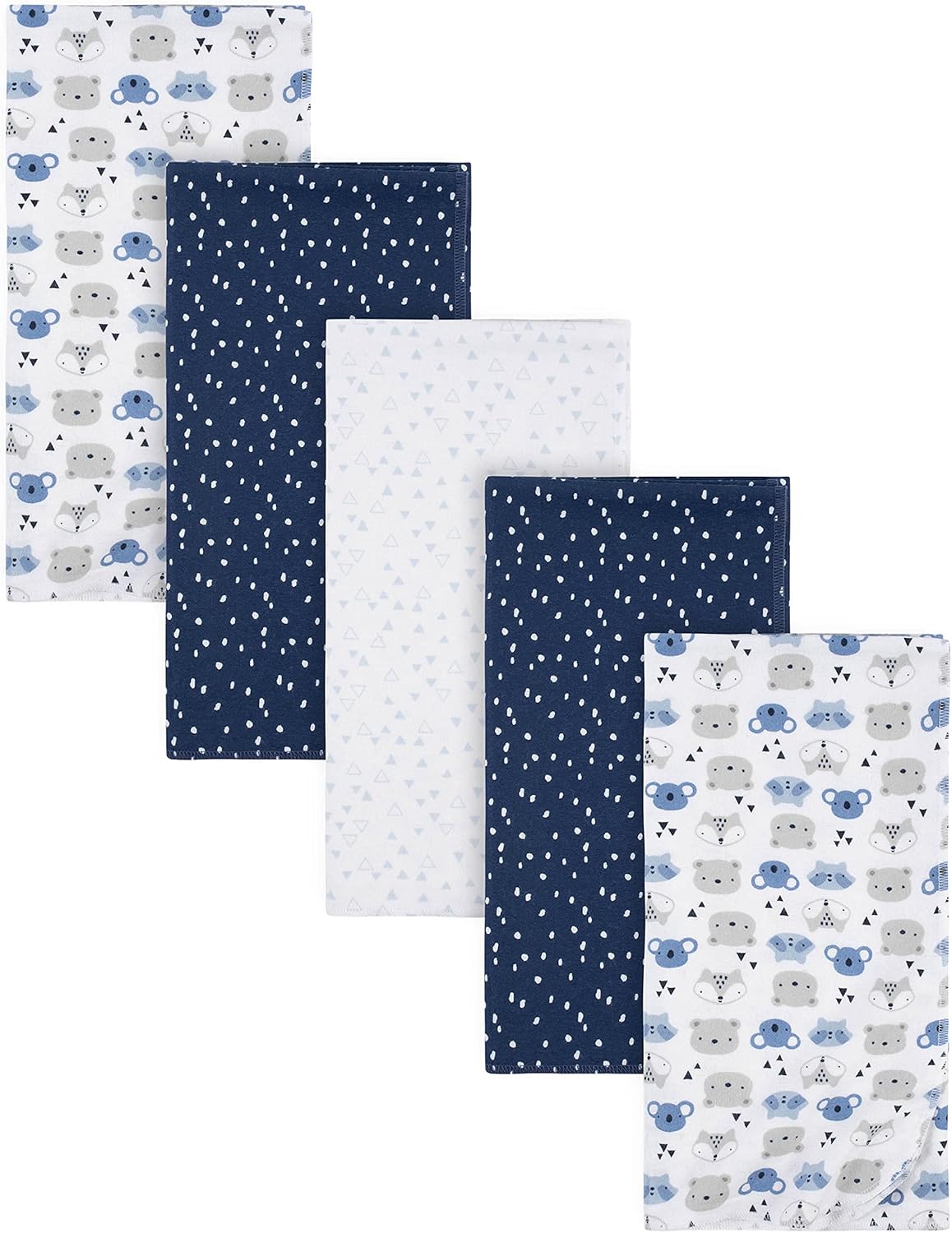 Gerber 100% Cotton Flannel Receiving Blanket Set