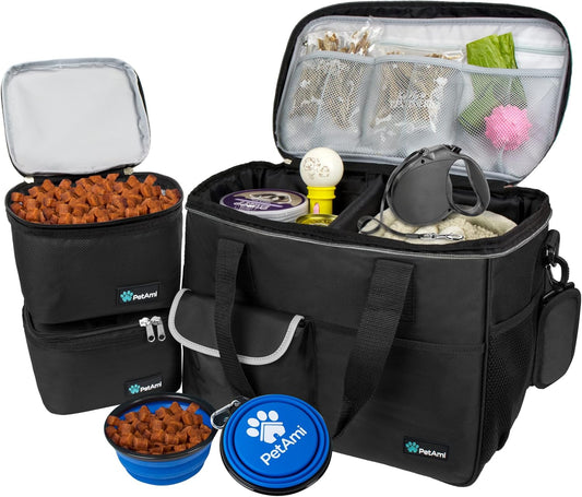 PetAmi Travel Bag Organizer for Dogs & Cats - Perfect for Camping