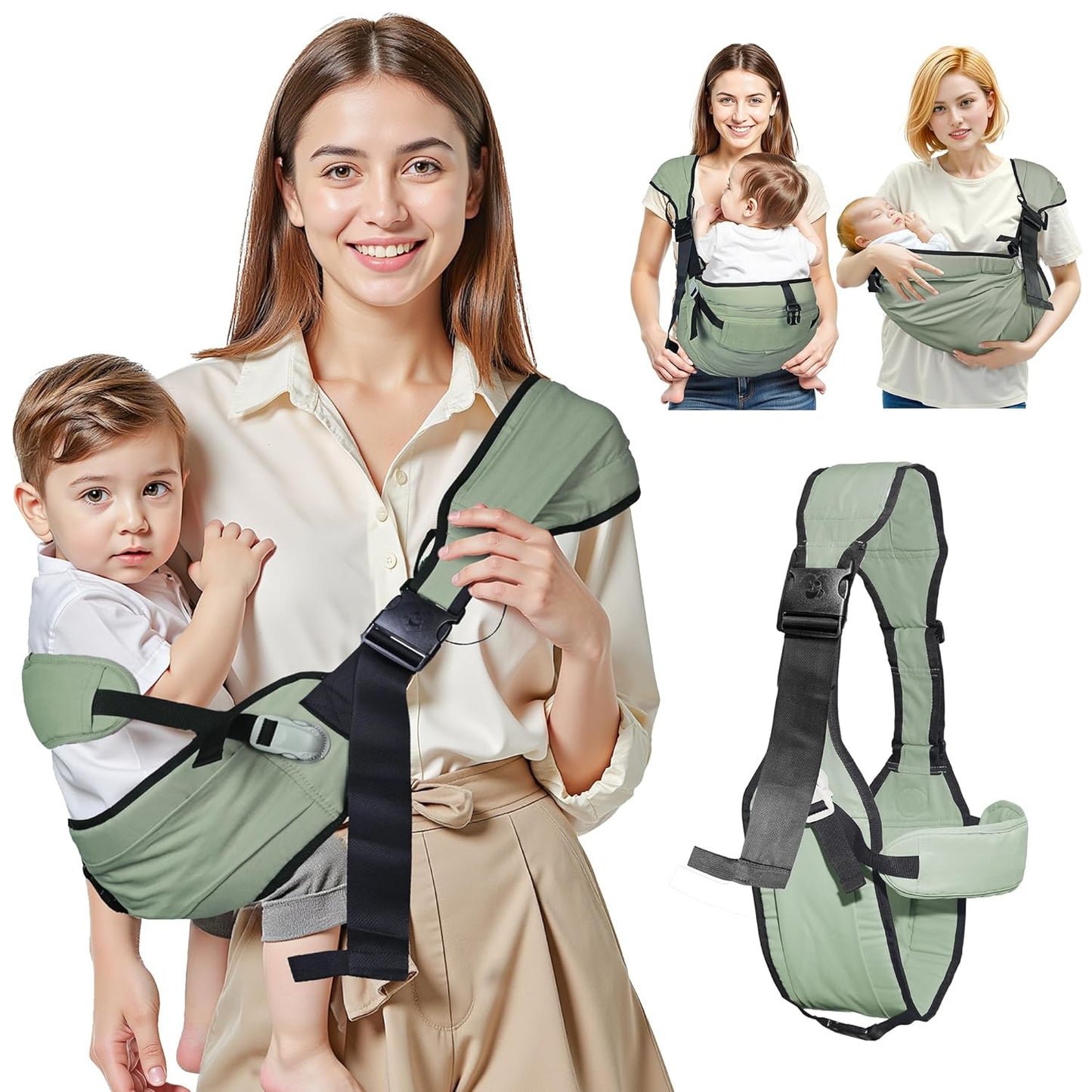 Baby Carrier Newborn to Toddler, Adjustable Sling for Comfort