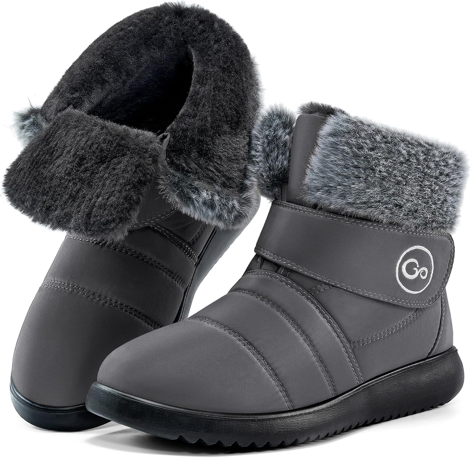 Women Snow Boots Winter Shoes with Comfortable Fur Lining