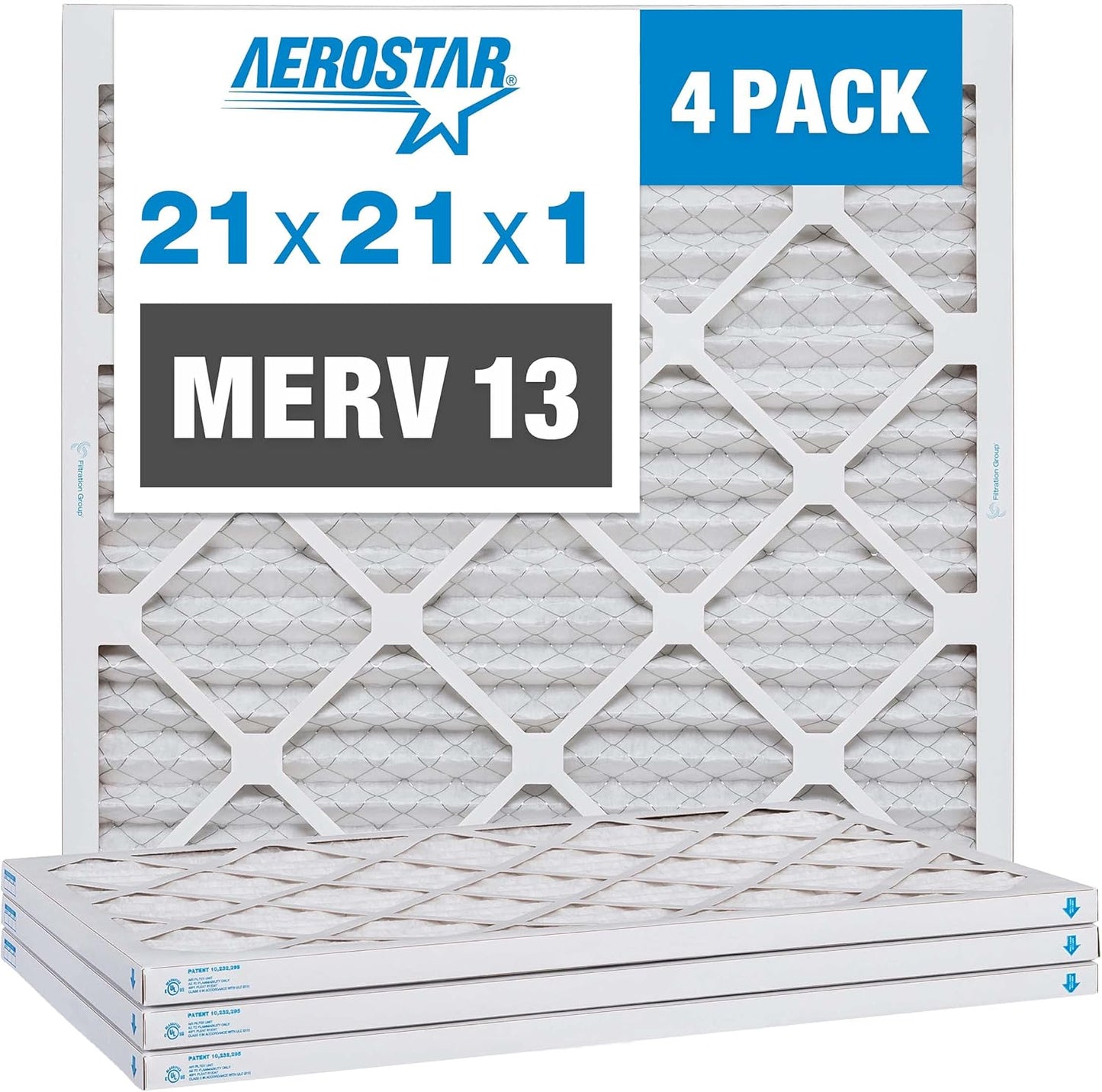 Aerostar 21x21x1 MERV 13 Filters for Cleaner Air Quality