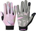 DuShow Bike Gloves for Women Full Finger Pink Floral - Gel Padded