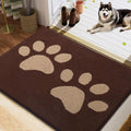 Dog Door Mat for Muddy Paws - Low Profile Absorbent Indoor Doormat