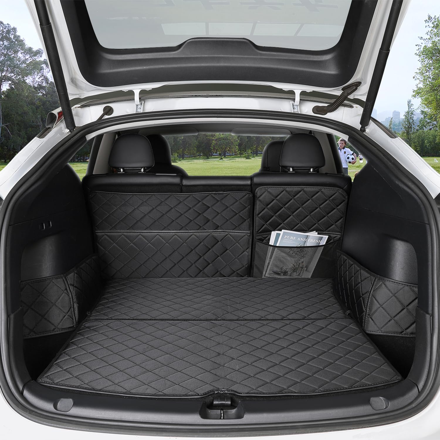 Topfit Tesla Model Y Trunk Mats Waterproof Cargo Liner for 2019-2025