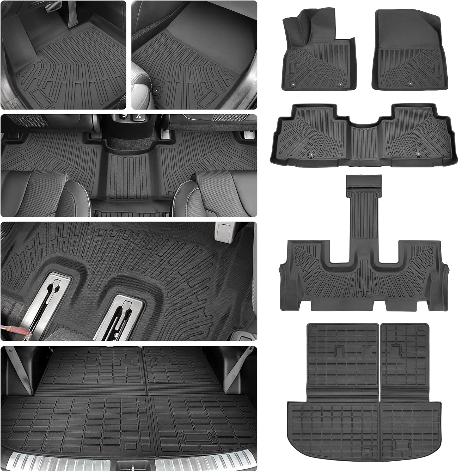 Custom Floor Mats for Hyundai Palisade 2020-2025 All Weather