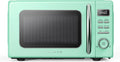 Retro Countertop Microwave Oven with Auto Cook & Defrost - Compact 0.7