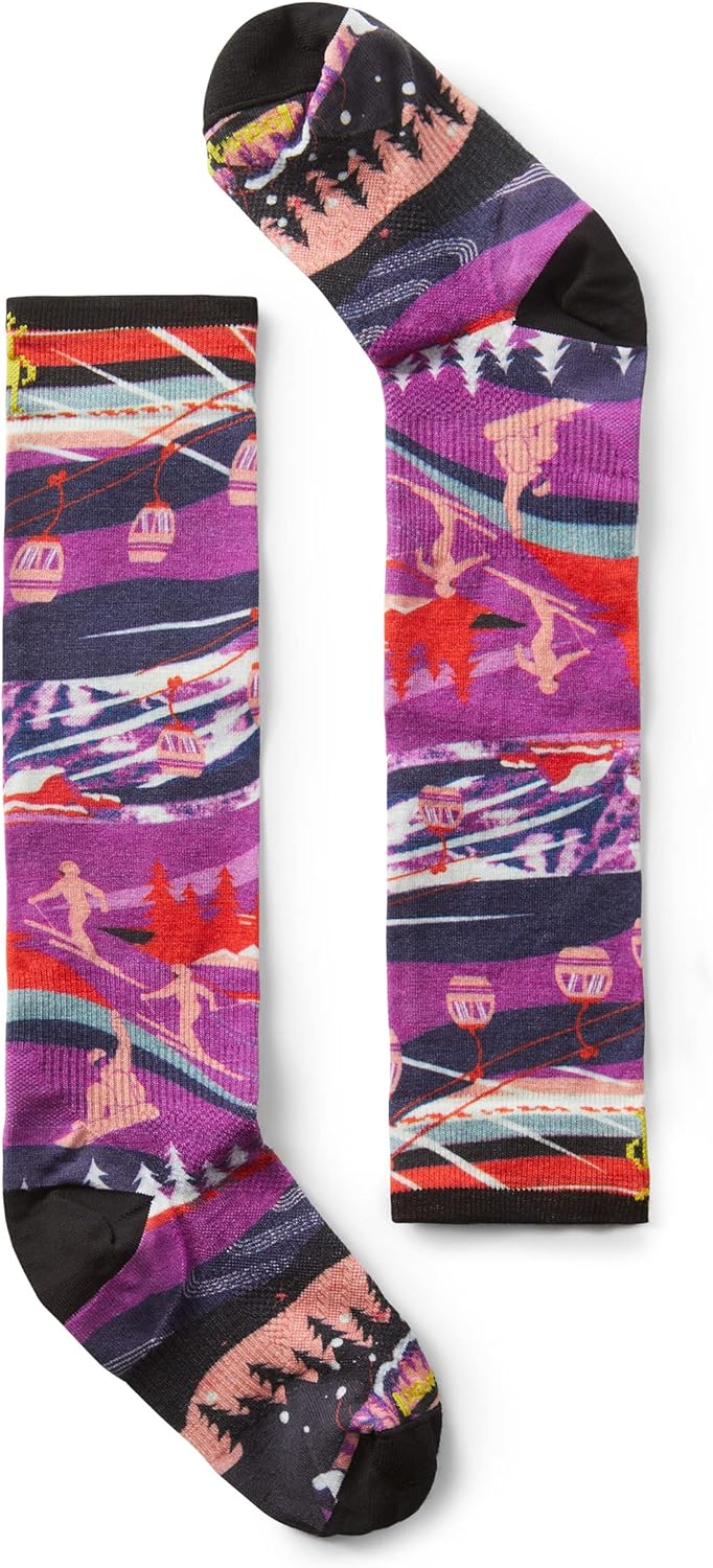 Cozy Ski Socks - Junior Size, Zero Cushion, Merino Wool