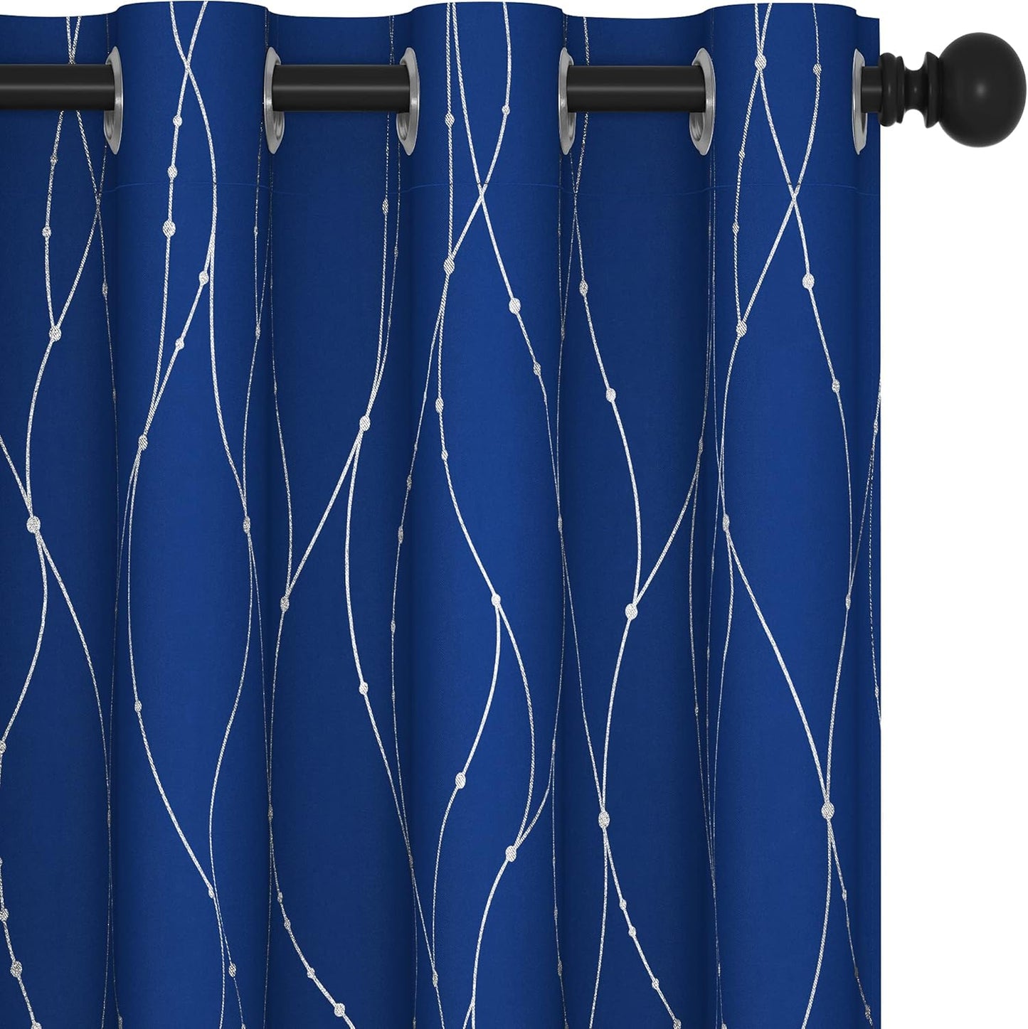 Deconovo Blackout Curtains for Bedroom & Living Room - Royal Blue
