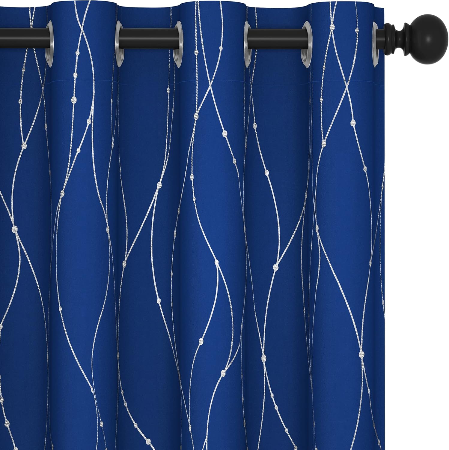 Deconovo Blackout Curtains for Bedroom & Living Room - Royal Blue