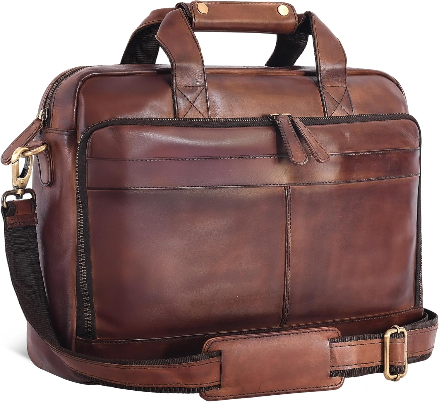 Premium Handcrafted Leather Messenger Bag for Men and Women