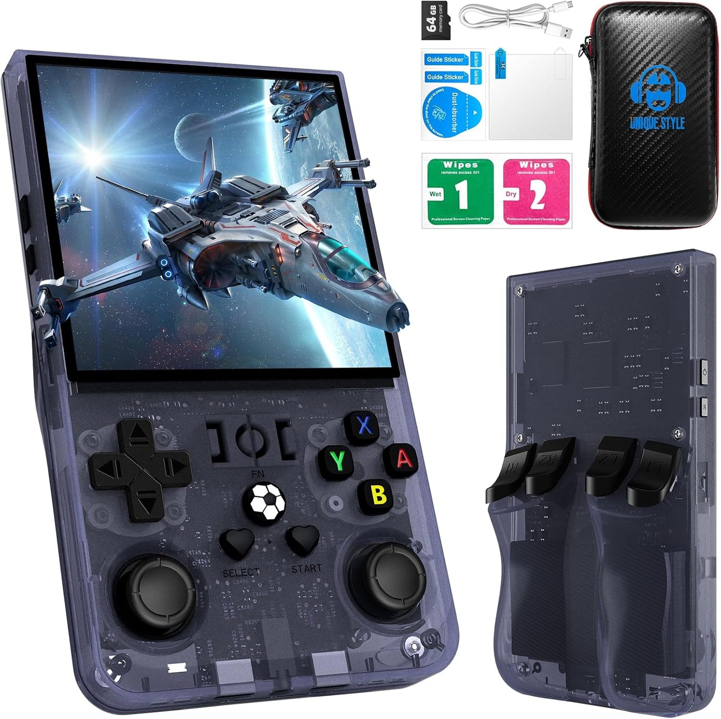 R36MAX Retro Handheld Game Console with 18000+ Games