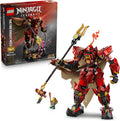 LEGO NINJAGO The Fire Knight Mech Model Kit - Room Decor for Teens