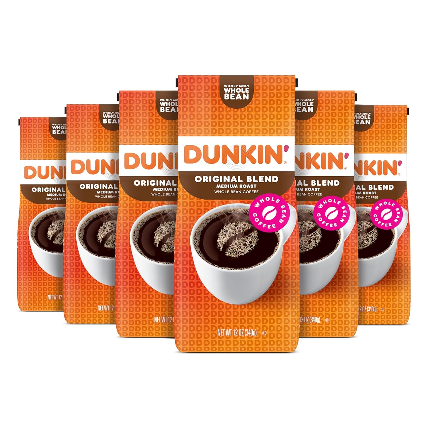 Dunkin' Original Blend Medium Roast Whole Bean Coffee Pack