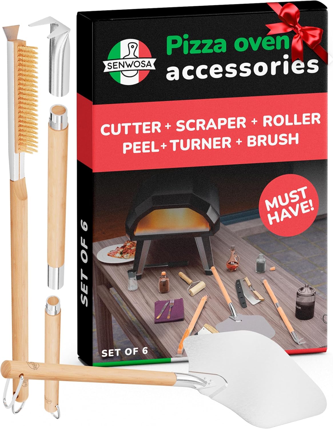 Pizza Oven Accessories Set - Essential Tools for Perfect Pizzas
