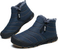 Snow Boots Mens Waterproof Winter Boots - Warm Fur Lined Ankle Boot
