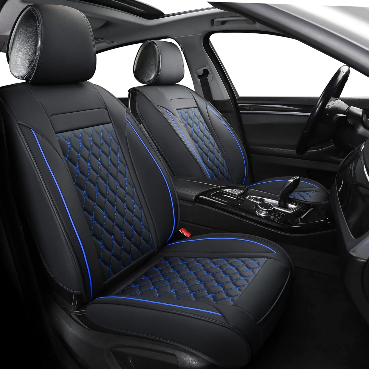 Leather Car Seat Covers Full Set for Most Cars and SUVs