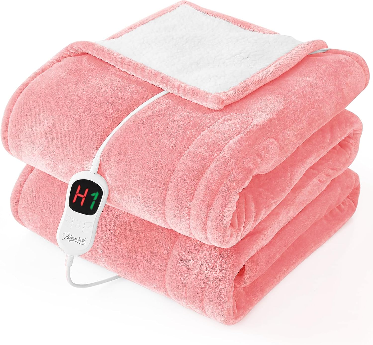 Homemate Electric Heated Blanket Twin - Ultra Soft Flannel Comfort