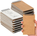 Jutom 24 Pcs Mini Pocket Notebooks 3x5 Graph Paper Top Spiral - Bulk