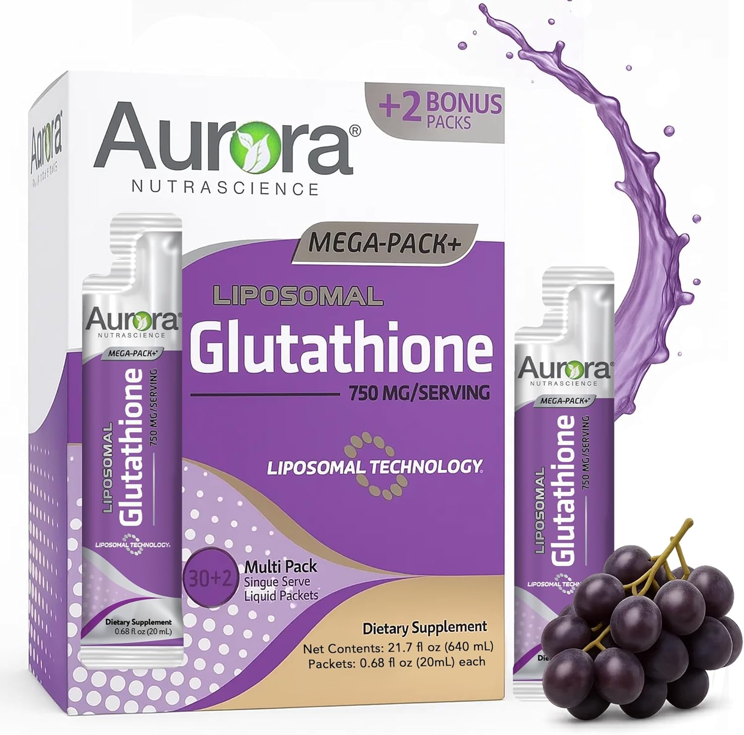 Mega-Liposomal Liquid Glutathione for Immune Support & Detox