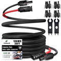 Twin Wire 30 Feet Solar Extension Cable 10AWG for Reliable Power