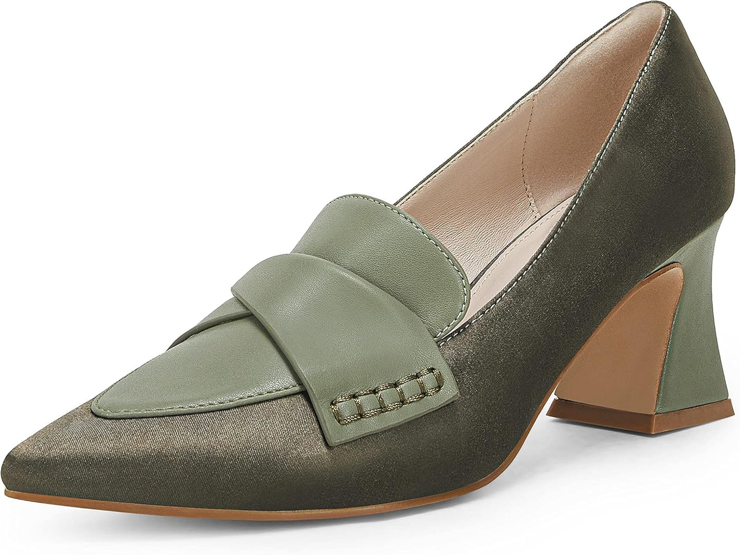 Women's Chunky Block Low Heels Pumps for Office and Parties