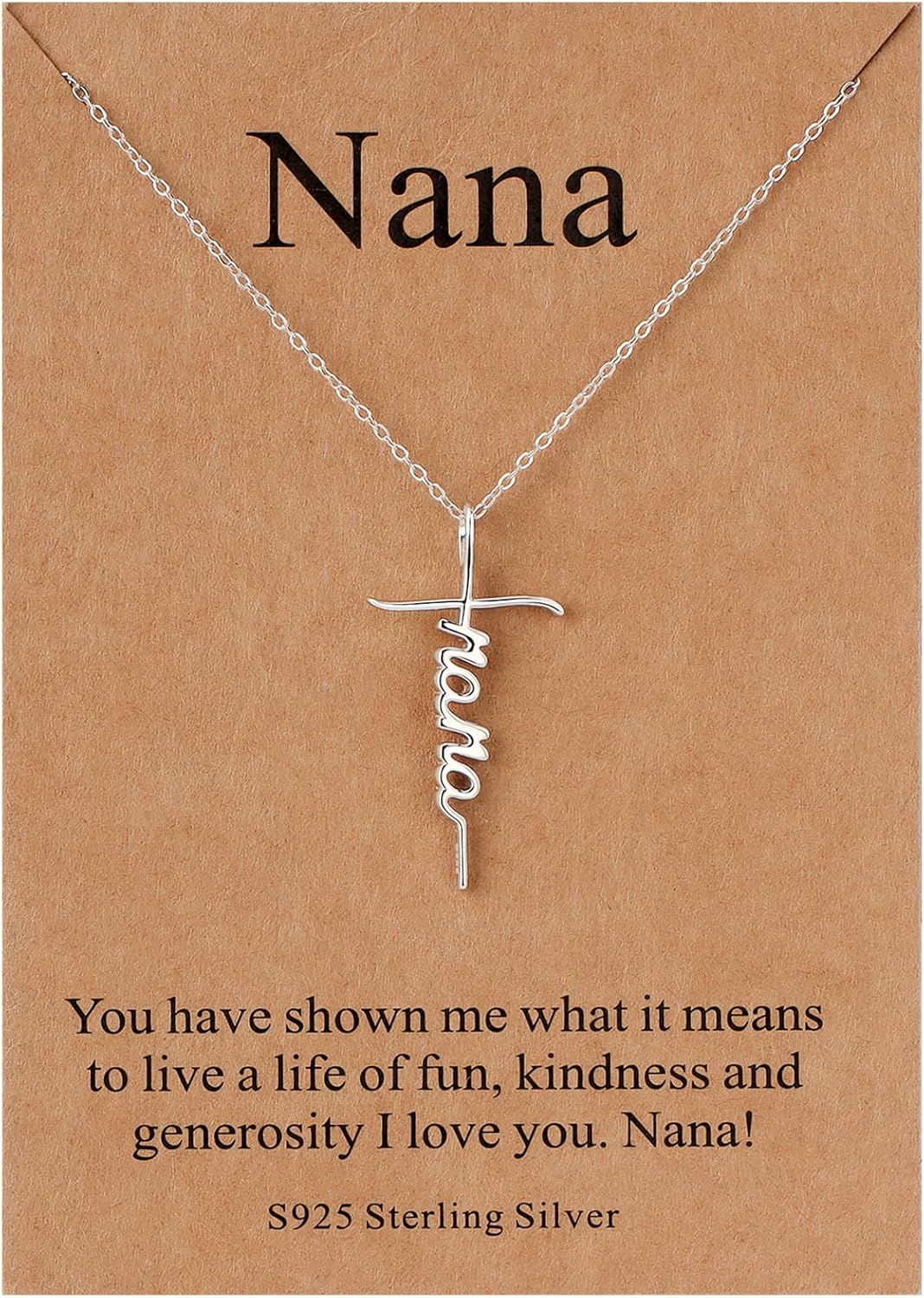 Lcherry Faith Cross Pendant Necklace for Women - Religious Gift