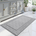 LUMI Bathroom Rug Non Slip Plush Microfiber Bath Mat 24x43 - Soft