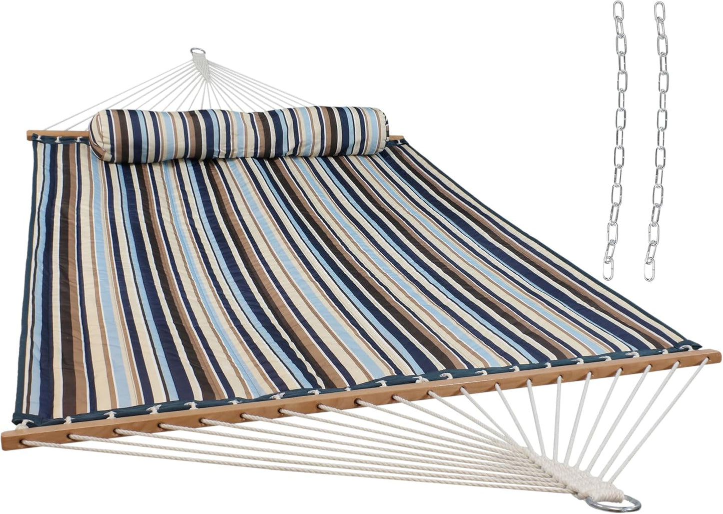 Sunnydaze Quilted Outdoor Hammock - Heavy-Duty 450-Pound Capacity