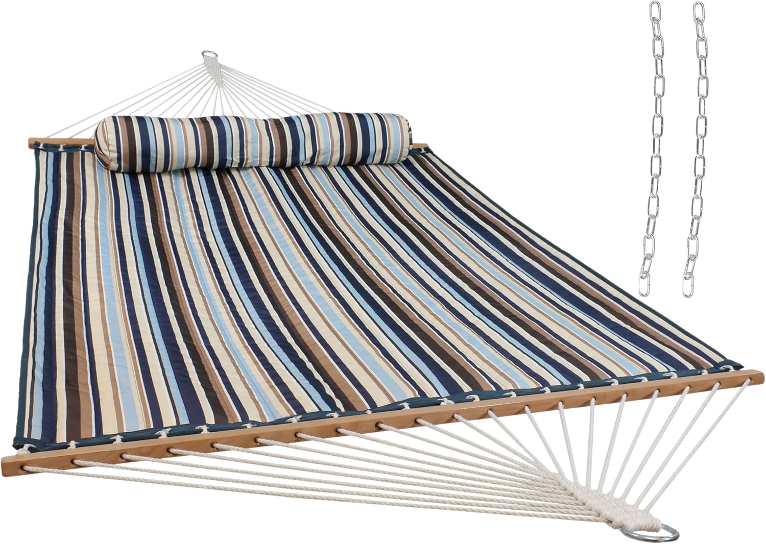 Sunnydaze Quilted Outdoor Hammock - Heavy-Duty 450-Pound Capacity