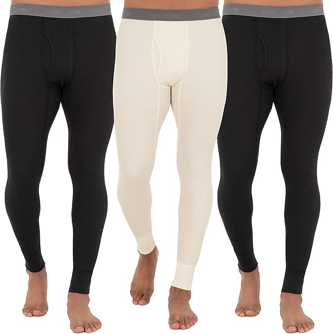 Fruit of the Loom Men's Recycled Premium Waffle Thermal Underwear