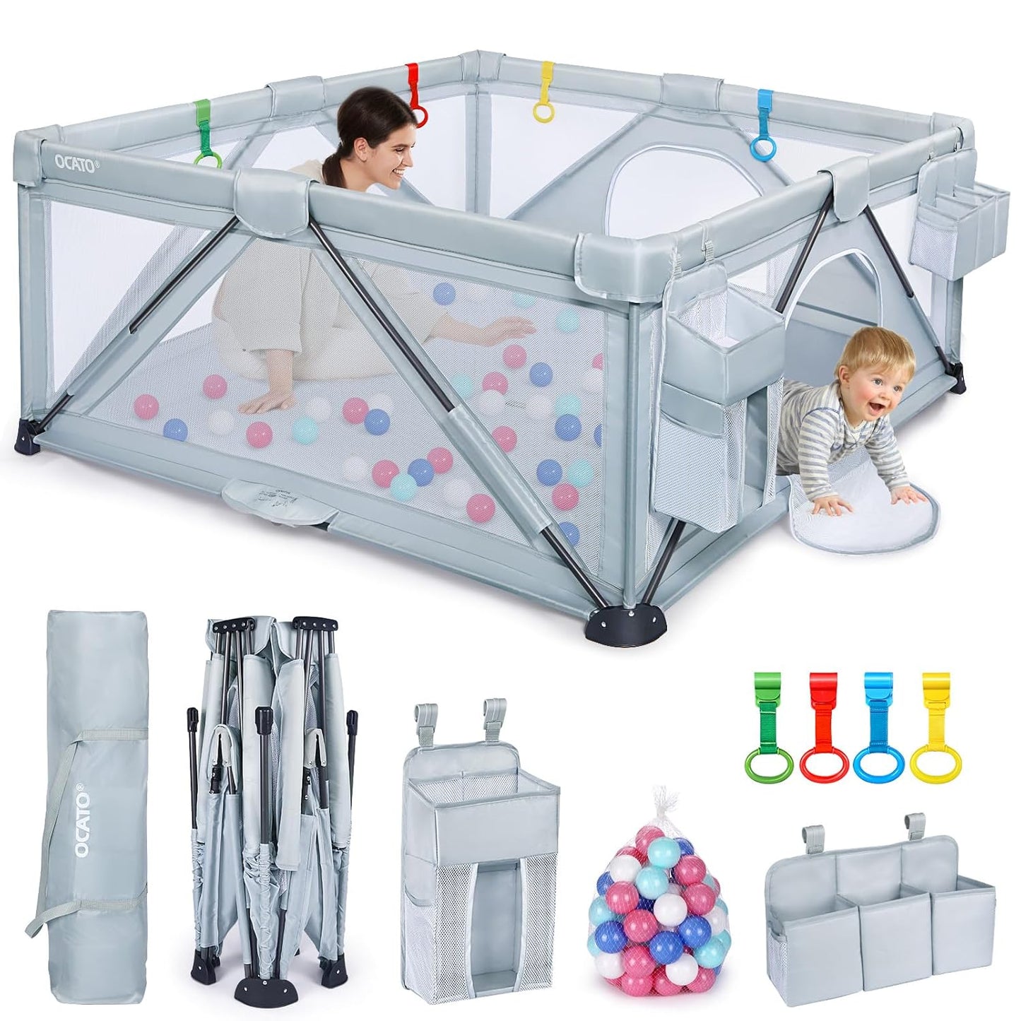Baby Playpen: Foldable Playpen for Babies and Toddlers Large