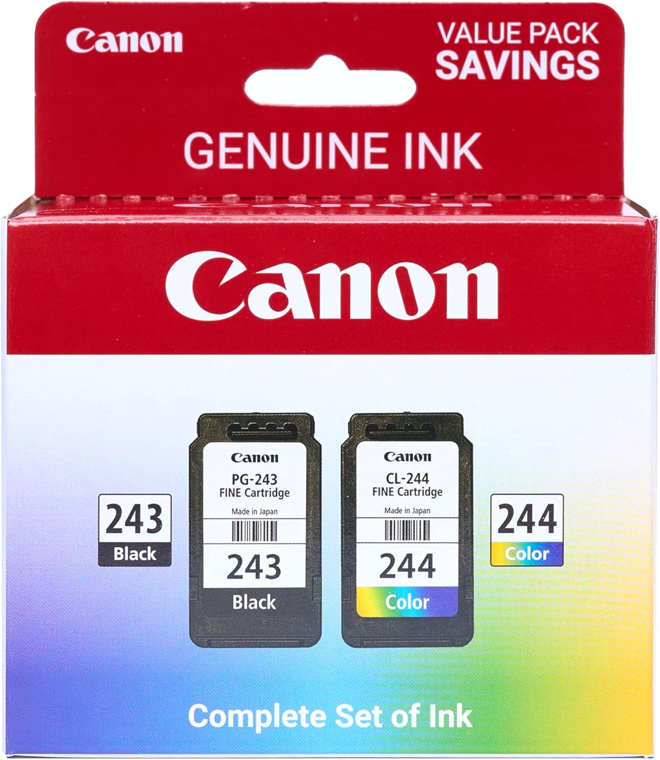 Canon PG-243 CL-244 Genuine Ink Value Pack for Quality Prints
