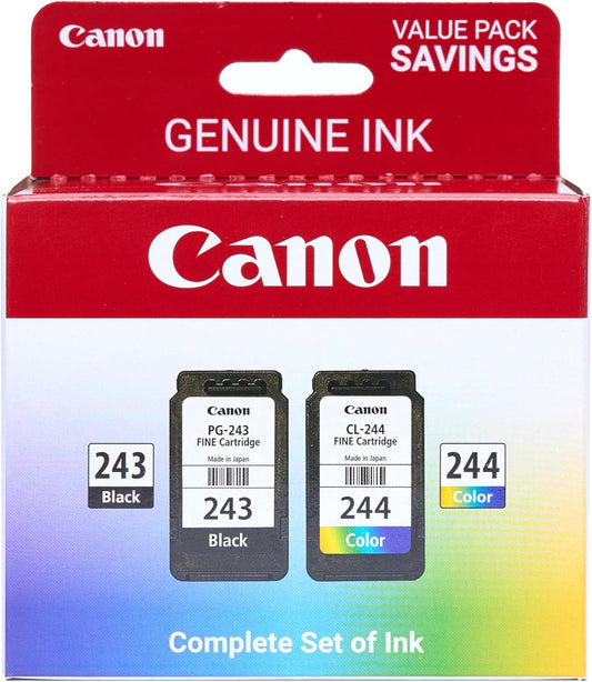 Canon PG-243 CL-244 Genuine Ink Value Pack for Quality Prints