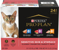 Sensitive Skin and Stomach Wet Cat Food Variety Pack - 24 Cans