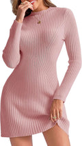 Saodimallsu Womens Long Sleeve Sweater Dress Bodycon