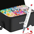 Alcohol Markers Brush & Chisel 216 Colors Set - Vivid Blending