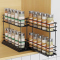 Pull Out Spice Rack Organizer for Cabinet - Slide Out 2-Tier Spice