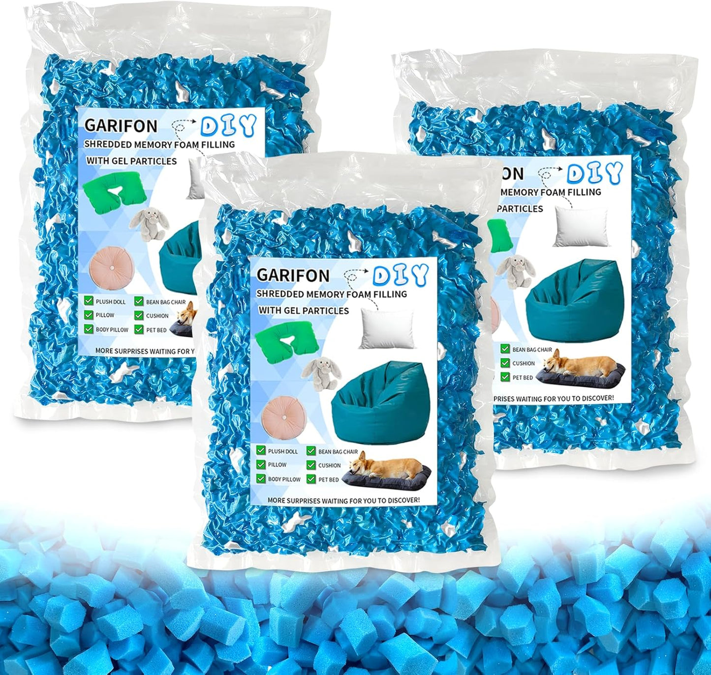 15lbs Bean Bag Filler for Comfort and Versatile Use