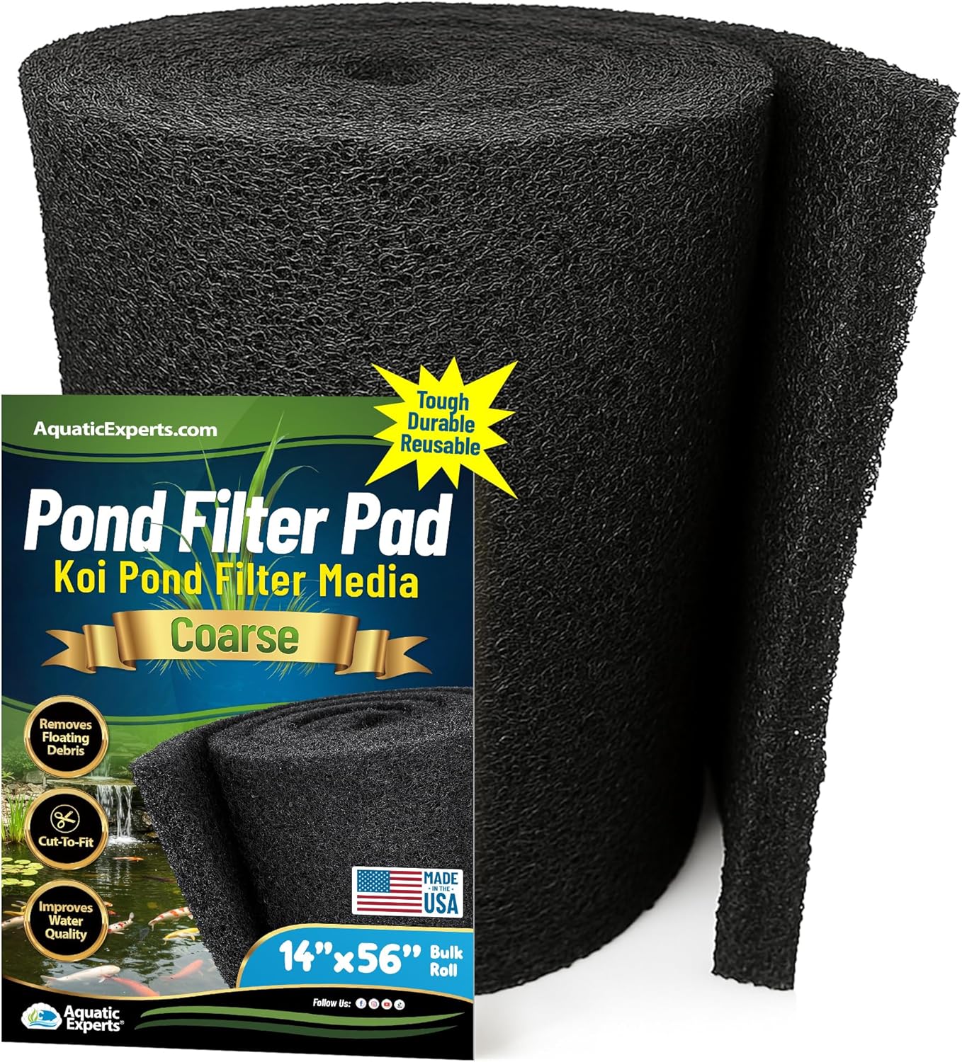 Coarse Koi Pond Filter Pad Roll for Crystal Clear Water Quality