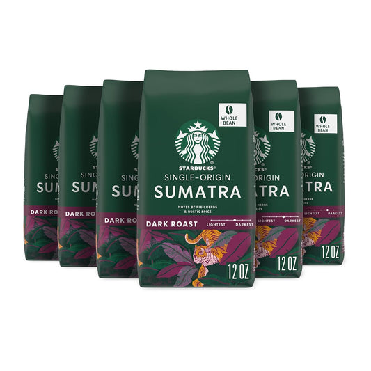 Starbucks Sumatra Dark Roast Whole Bean Coffee - 100% Arabica - 72 oz