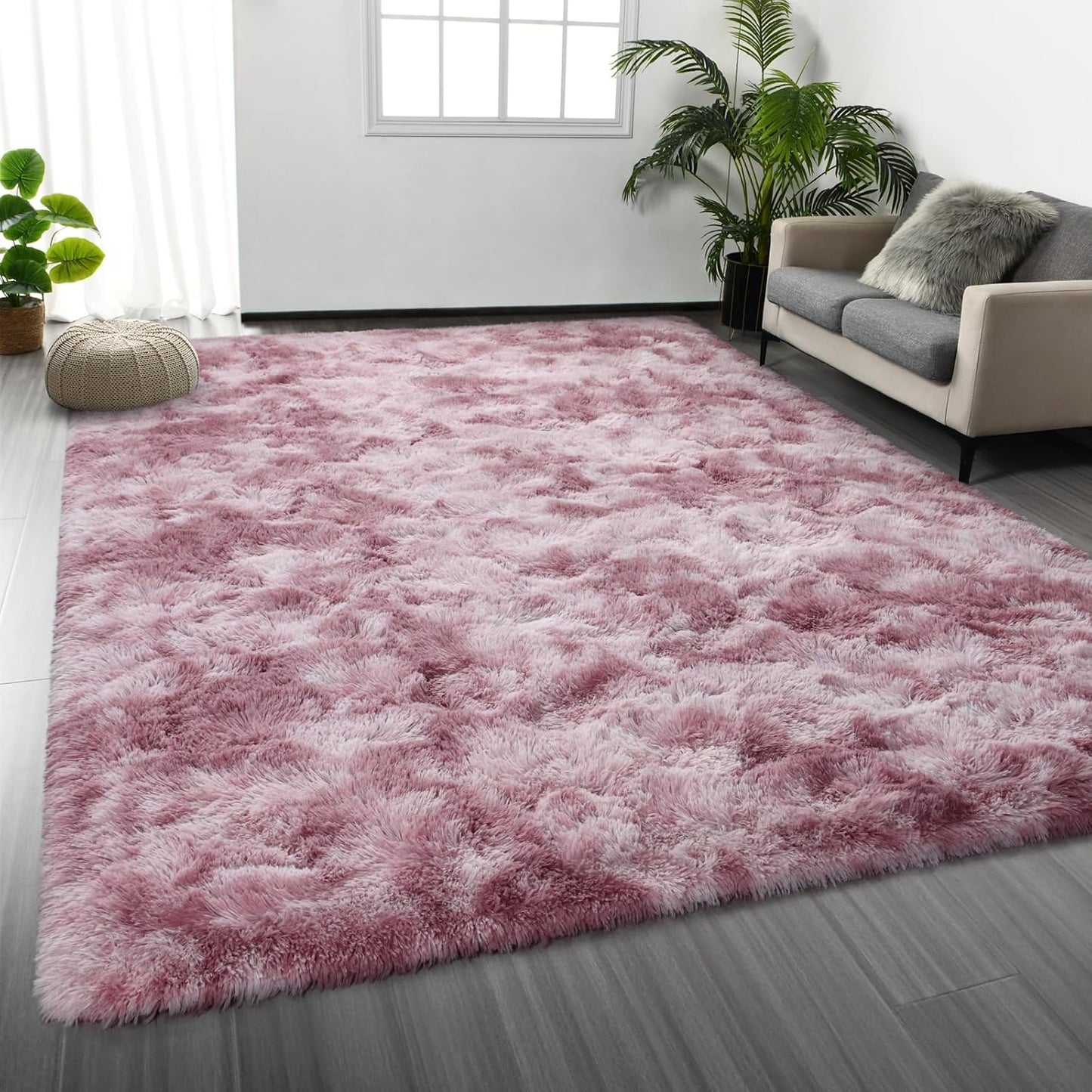 Large Shag Area Rugs 6 x 9 for Living Room and Bedroom Decor