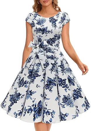 Dressystar Women Vintage 1950s Retro Rockabilly Prom Dresses