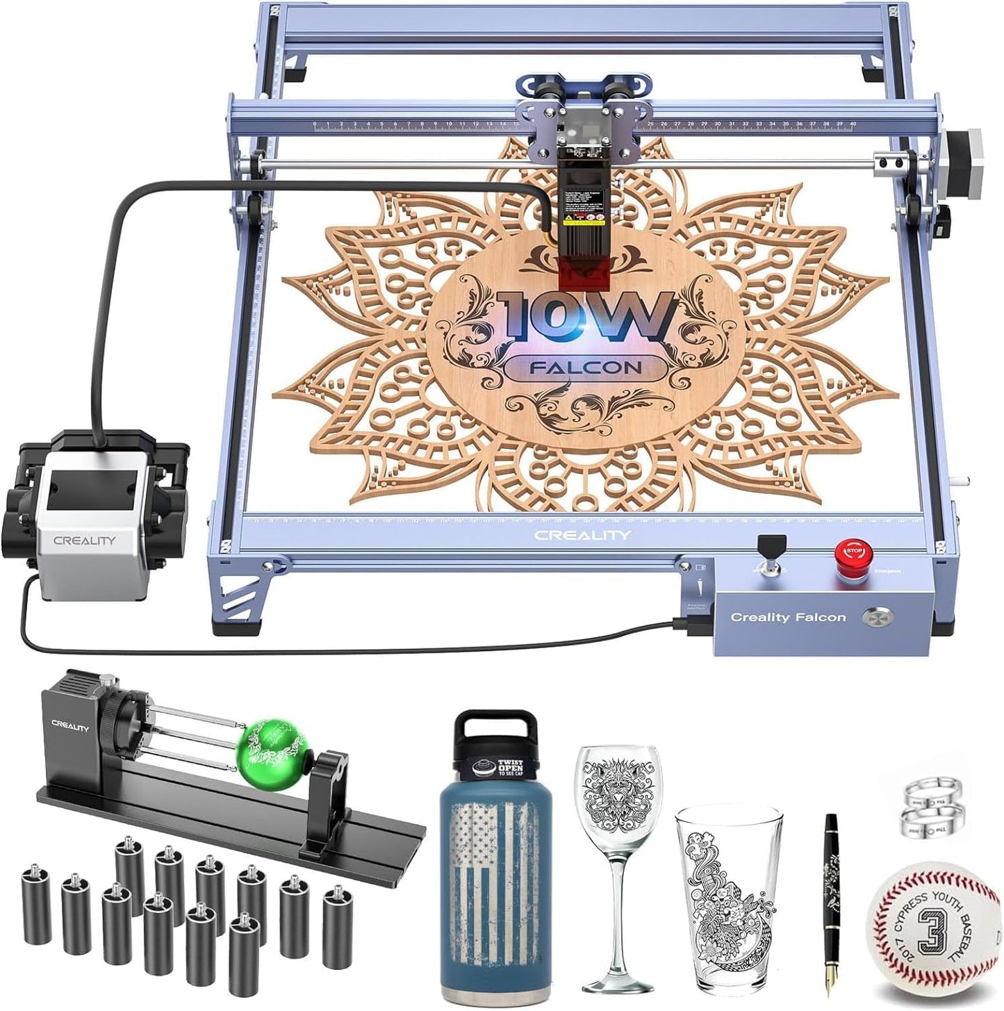 10W Laser Engraver with Air Assist for High Precision Cutting