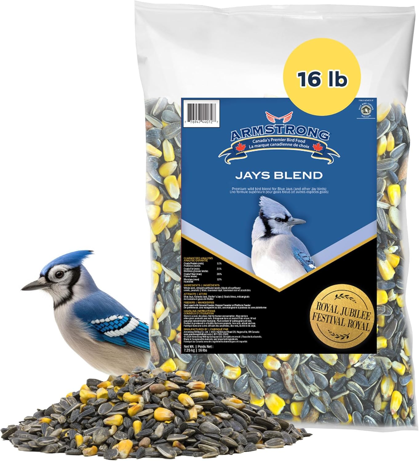 Armstrong Wild Bird Food Royal Jubilee Jays Blend for Blue Jays
