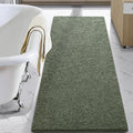 Sage Green 24 x 70 in Luxury Bathroom Rug Runner - Soft Shaggy