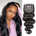 5x5 Transparent HD Lace Body Wave Hair Frontal Closure 18 in