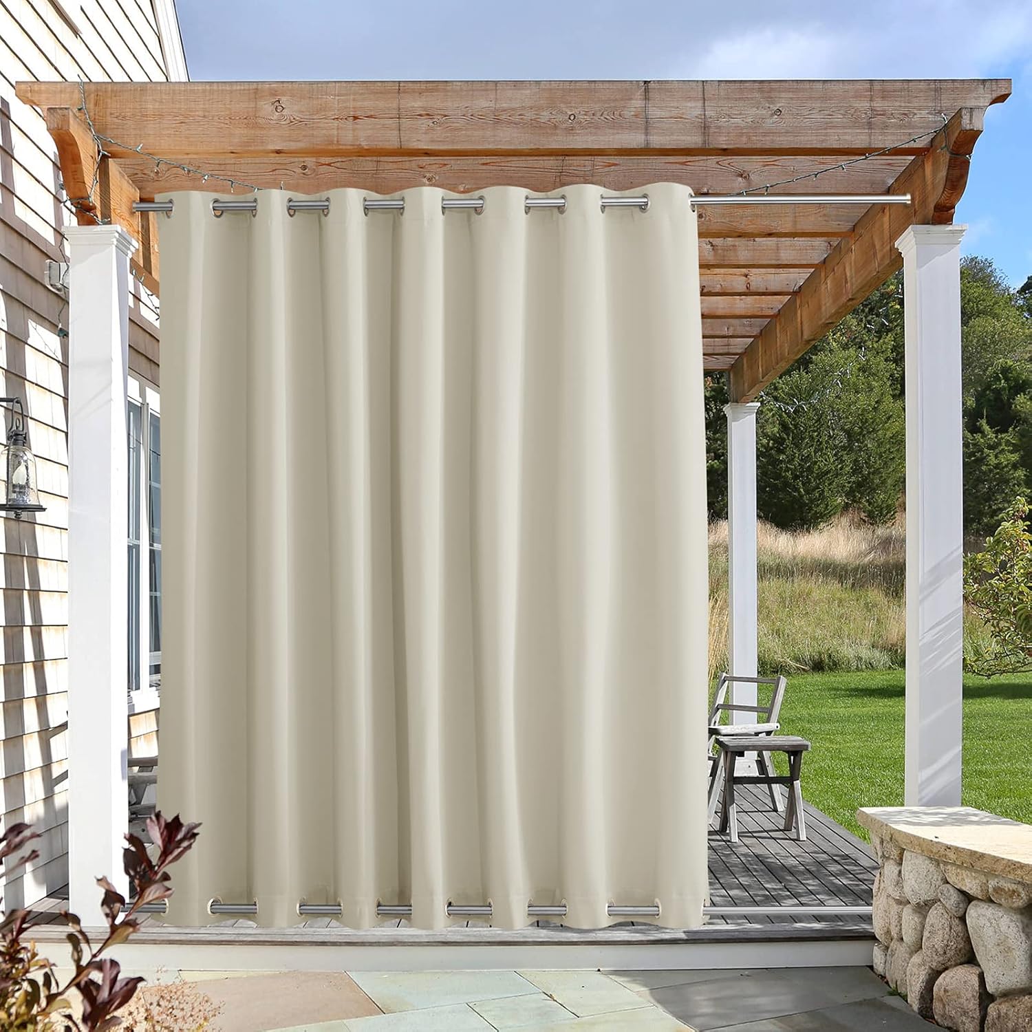 NICETOWN Waterproof Patio Outdoor Curtain for Privacy & Shelter