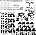 Adopt a Panda Party Favors 38 Pc Set - Mini Plush Adoption Kit