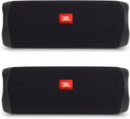 JBL Flip 5 Bundle, Black (Pack of 2) - Portable Waterproof Bluetooth